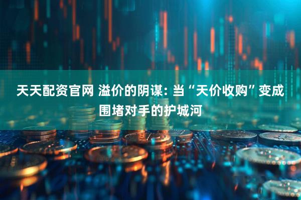 天天配资官网 溢价的阴谋: 当“天价收购”变成围堵对手的护城河