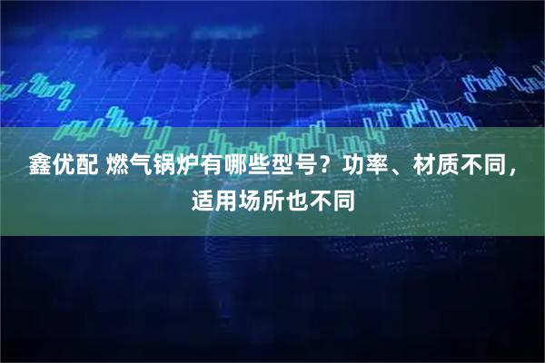 鑫优配 燃气锅炉有哪些型号？功率、材质不同，适用场所也不同